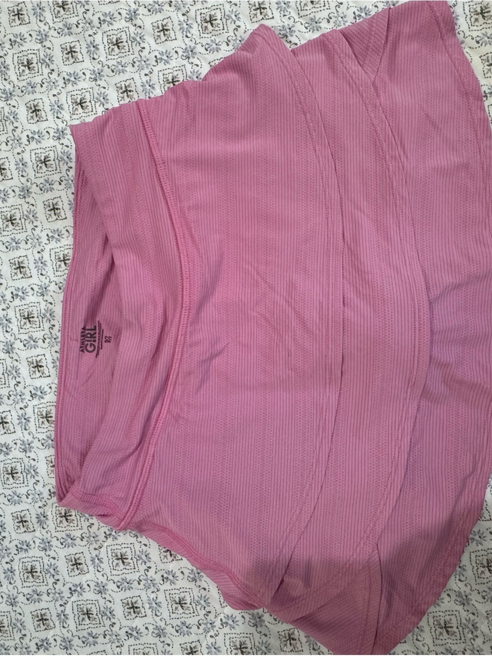 Athleta Mauve Ribbed Mini Skirt